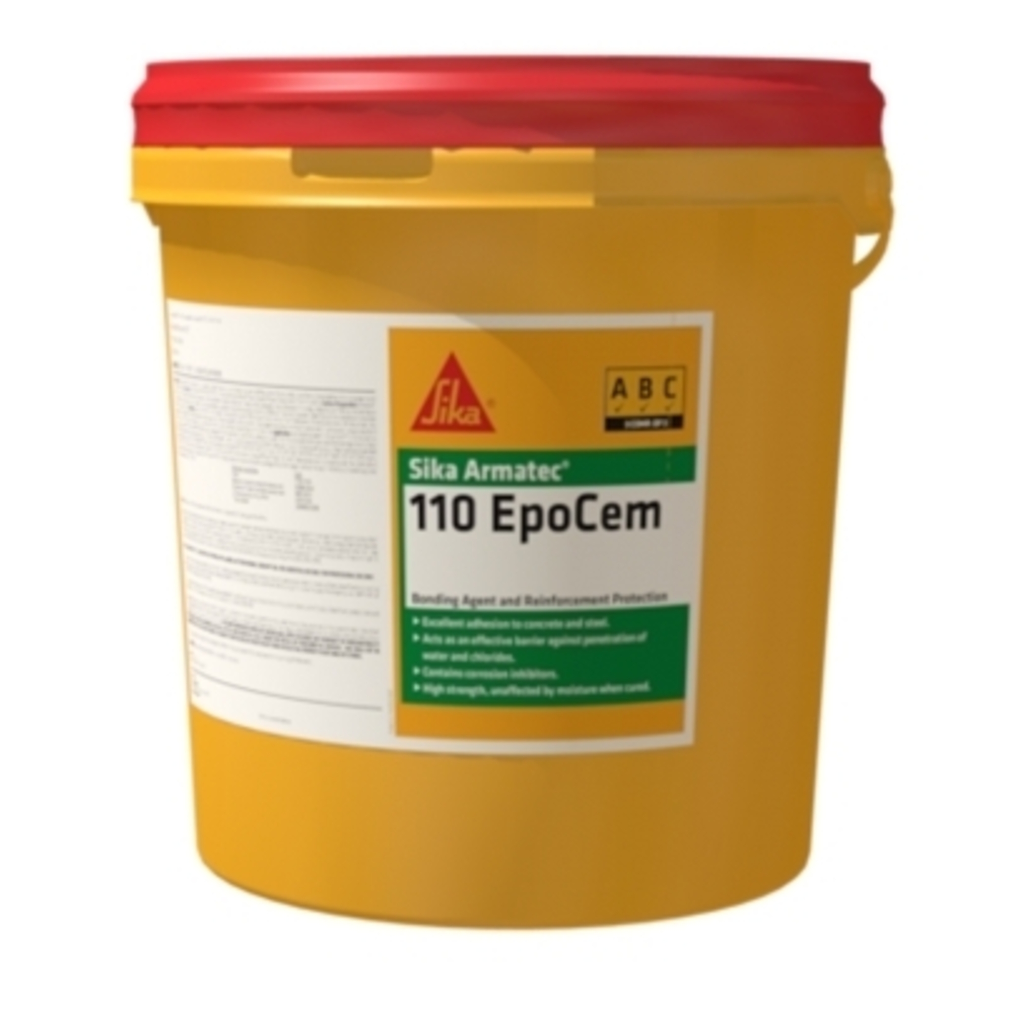 Sika Armatec 110 EpoCem 3-Component Bonding Primer and Reinforcement Corrosion Protection, 3.5 Gallon